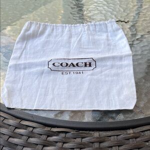 Coach White Drawstring Storage bag